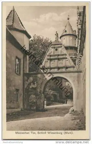 Schloss Wiesenburg (Mark) - Männeken Tor - Verlag Otto Mildner Belzig 1930