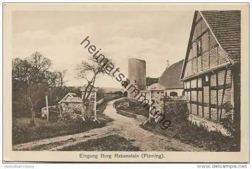 Eingang Burg Rabenstein (Fläming) - Verlag Otto Mildner Belzig 1930