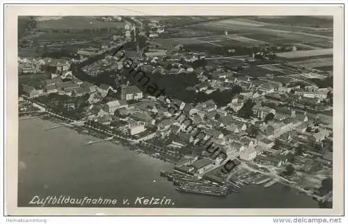 Ketzin - Luftbildaufnahme - Foto-AK gel.1938