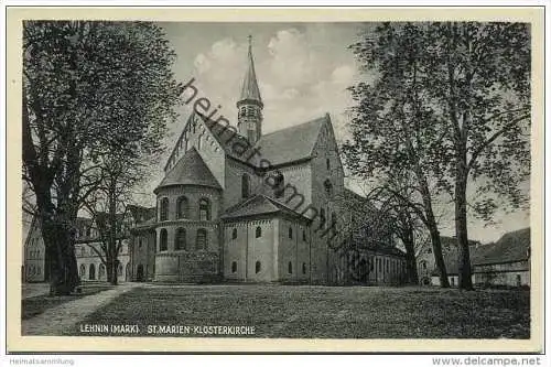 Kloster Lehnin - St. Marien-Klosterkirche - Verlag O. Habedank Brandenburg Havel 1930 - rückseitig 750 Jahre Stempel