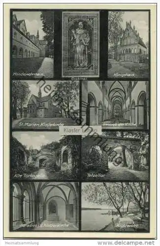 Kloster Lehnin - Verlag O. Habedank Brandenburg Havel 1930 - rückseitig 750 Jahre Stempel
