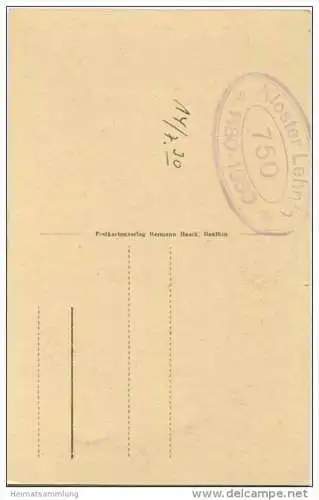 Lehnin - Ruine der Klosterkirche - Postkartenverlag Hermann Haack Genthin 1930 - rückseitig 750 Jahre Stempel