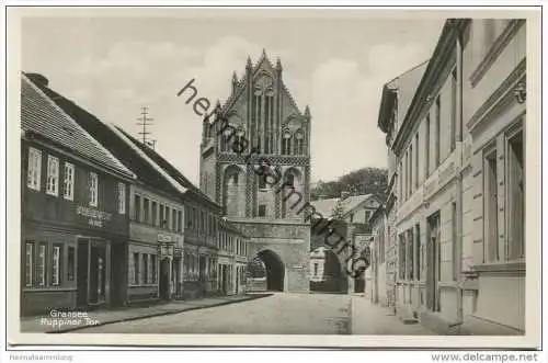 Gransee - Ruppiner Tor - Bäckerei Paul Anders - Foto-AK 1936 - Verlag J. Goldiner Berlin