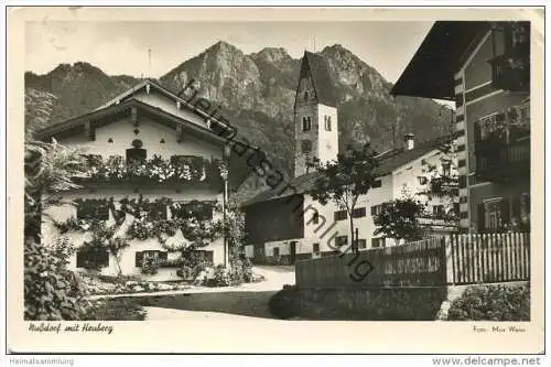 Nussdorf am Inn mit Heuberg - Foto-AK - Verlag Max Weiss Flintsbach gel. 1952