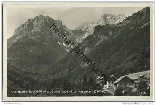 Alpengasthof Eder - Cellon - Kellerwand - Foto-AK