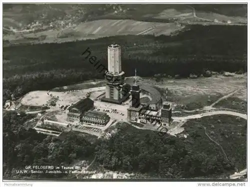 Grosser Feldberg im Taunus - Luftaufnahme - Foto-AK Grossformat - Verlag H. Schulze Rod an der Weil Taunus