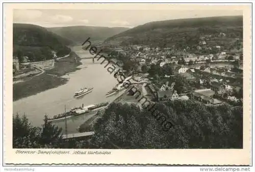 Oberweser-Dampfschiffahrt - Solbad Karlshafen - Foto-AK - Verlag Carl Thoericht Hann. Münden