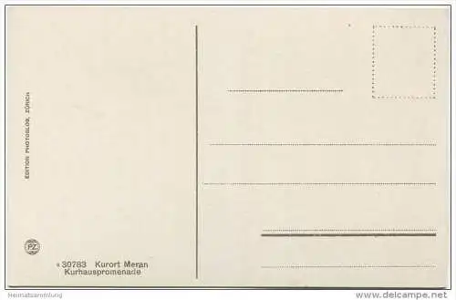 Meran - Kurhauspromenade - Edition Photoglob Zürich