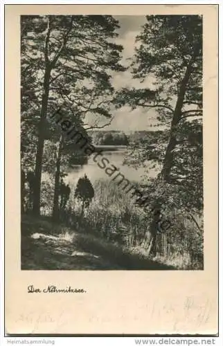 Der Nemitzsee - Foto-AK - Verlag Karl Schmutzler Inhaber Ernst Schotte Neuruppin gel. 1938