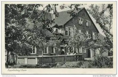 Lippoldsberg an der Weser - Gasthaus und Pension Weserblick Inhaber A. Hennicke - Verlag FOTU Karlshafen gel. 1956