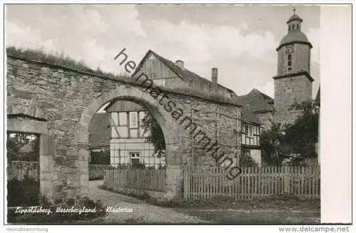 Lippoldsberg - Weserbergland - Klostertor - Foto-AK - Verlag Foto-Fritz Karlshafen