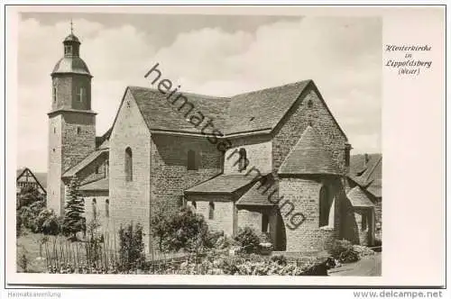 Lippoldsberg - Klosterkirche - Foto-AK - Verlag Foto-Fritz Karlshafen