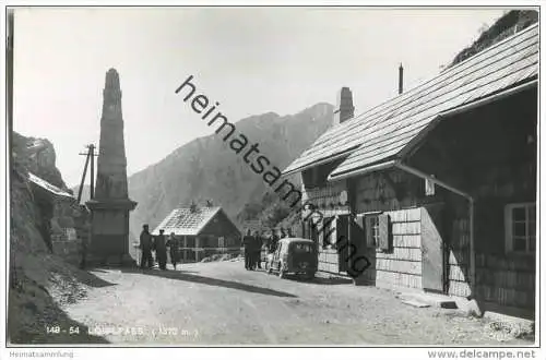 Loiblpass - Grenze Österreich-Jugoslawien - Foto-AK