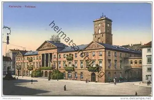 Karlsruhe - Rathaus - Verlag Franz Hayer München