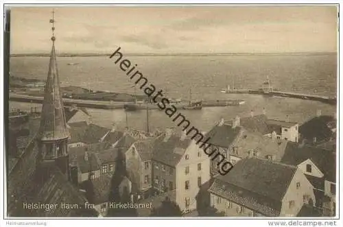 Helsingor - Havn fra Kirketaarnet