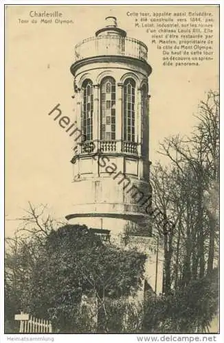 Charleville - Tour du Mont Olympe - Editeur J. Winling Charleville - Feldpost gel. 1917