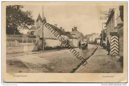 Guignicourt - Strassenbild - Feldpost gel. 1918