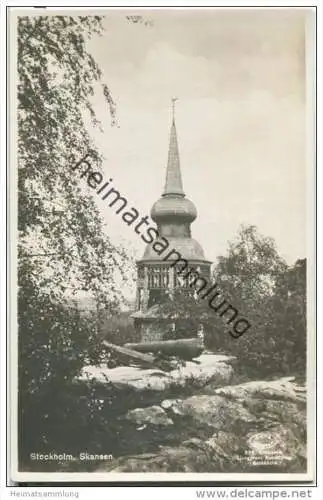 Stockholm - Skansen - Foto-AK 20er Jahre