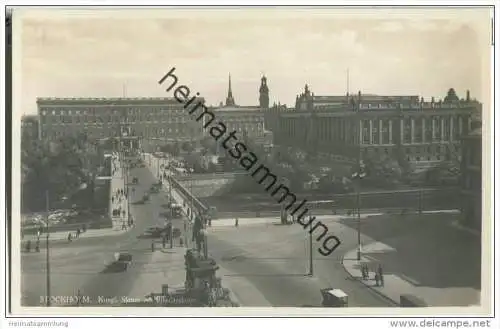 Stockholm - Kungl. Slottet - Foto-AK 20er Jahre