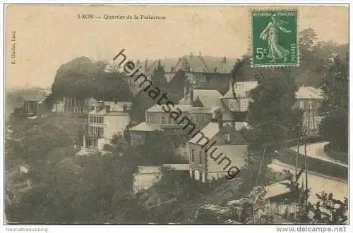 Laon - Quartier de la Prefecture gel. 1913