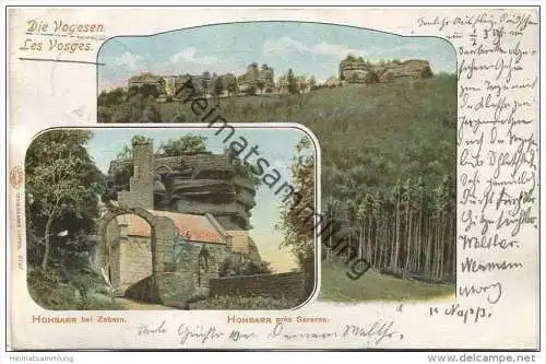 Hohbarr près Saverne / Zabern gel. 1901