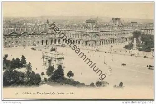 Paris - Vue gènèrale du Louvre