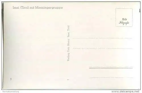 Imst in Tirol - Miemingergruppe - Foto-AK