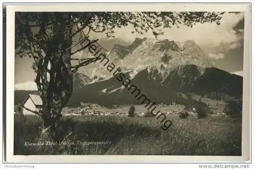 Ehrwald - Zugspitzmassiv - Foto-AK
