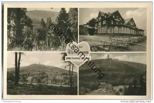 Grosser Inselsberg - Berghotel Gotha - Foto-AK