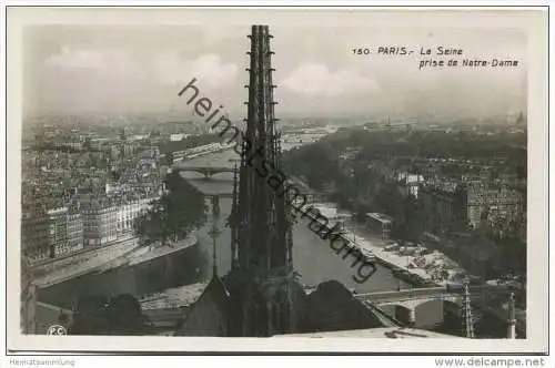 Paris - La Seine prise de Notre Dame - Foto-AK 30er Jahre
