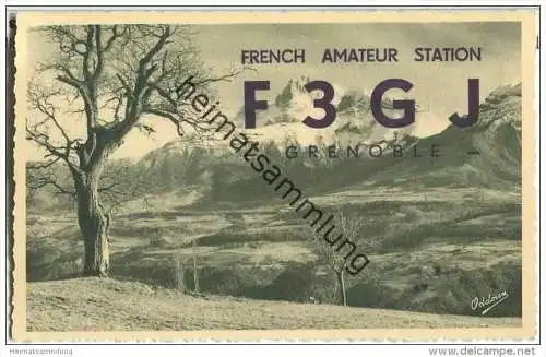 QSL - QTH - Funkkarte - F3GJ - France - Grenoble