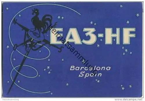 QSL - QTH - Funkkarte - EA3-HF - Espana - Barcelona - 1955