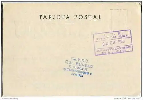 QSL - QTH - Funkkarte - EA-3-632U - Espana - Villanueva y Geltru - 1955