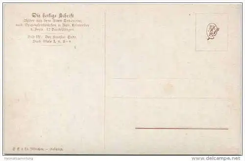 Die Heilige Schrift - Der Sintflut Ende - Künstlerkarte R. Leinweber ca. 1910 - Verlag Hans Kohler &amp; Co. München