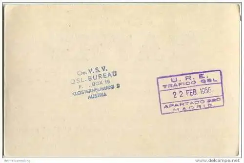 QSL - QTH - Funkkarte - EA7HL - Espana - Jaen - 1955