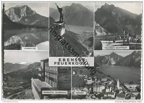 QSL - QTH - Funkkarte - Ebensee - Feuerkogel - Seilbahn - 1957