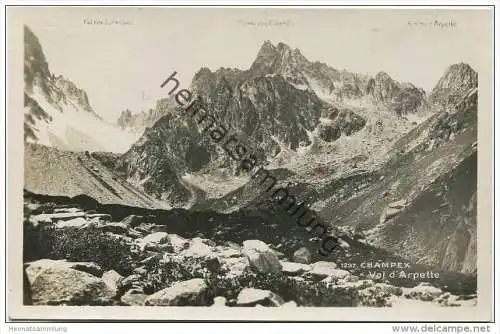 Champex - Val d'Arpette - Foto-AK 1933 - Verlag Perrochet Matile Lausanne