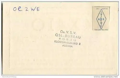 QSL - QTH - Funkkarte - 4X4IO - Israel - Tel-Aviv - 1955