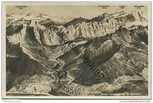 Louèche et la Gemmi 1933 - Verlag Societe Graphique Neuchatel