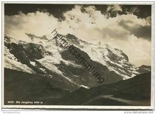 Die Jungfrau - Foto-AK Grossformat 1933