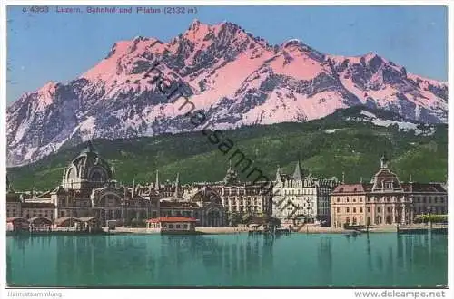 Luzern - Bahnhof und Pilatus