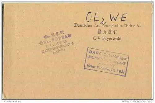 QSL - QTH - Funkkarte - DJ3IT - Zwiesel - 1957