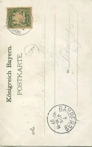 Gössweinstein - Gruss von der Burg - Verlag B. Kühlen M. Gladbach - gel. 1897