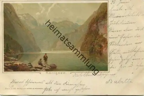 Königssee - Verlag Wetzel & Naumann Leipzig gel. 1900