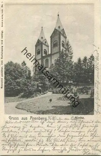 Koblenz-Arenberg - Kirche - Verlag Schaar & Dahte Trier - gel. 1903
