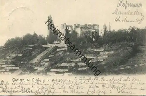 Bad Dürkheim - Klosterruine Limburg - Verlag Lederle & Flocken Dürkheim gel. 1903