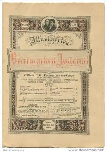 Illustriertes Briefmarken Journal - XXI Jahrgang Nr. 11 - Juni 1894 - Verlag Gebrüder Senf Leipzig