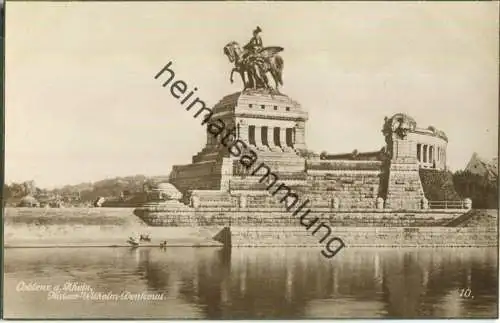 Coblenz - Kaiser-Wilhelm-Denkmal - Foto-AK - Verlag Trinks & Co. GmbH Leipzig 20er Jahre