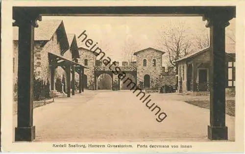 Kastell Saalburg - Horreum Quaestorium - Porta decumana von innen - Verlag Ludwig Klement Frankfurt ~1920