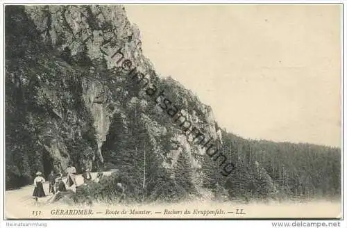 Gerardmer - Route de Munster - Rochers du Kruppenfels